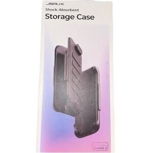 JSAUX Shock Absorbent Storage Case cover for Nintendo Switch 2 Translucent Black